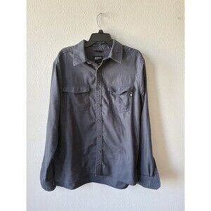 Marmot Men’s Dark Gray/Blue Long Sleeve Button Up Heavyweight Flannel Shirt XL